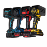 Wall-Mounted Tool Holders for Drills – 4 Pcs.