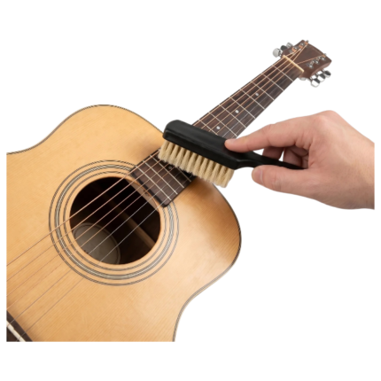 Guitar rensebørste til støv mellem strenge og skånsom rengøring af gribebræt, sort 1 stk.