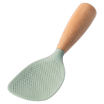 Heat Resistant Silicone Spoon in Green, Black, Orange, White and Grey – Gentle on Cookware and Easy to Serve with - Image 3