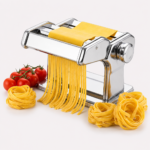 Pastamaskine til hjemmelavet pasta med justerbar tykkelse og manuel skæring til frisk pasta