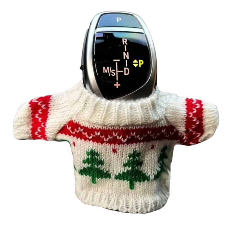 Gearknob dæksel med festligt design og let støvbeskyttelse til bilens gearknop og interiør