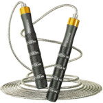 Adjustable Skipping Rope for Adults in Black, Red and Blue with Non-Slip Grip and Adjustable Length - Image 2