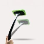 bilrude børste i grøn og blå med ergonomisk håndtag og nem adgang til hjørner og kanter - Autopleje & Service, Rengøringsartikler og hjemmetilbehør product image