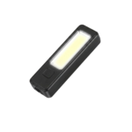 Genopladelig lighter lommelygte sort 2 i 1 med COB-lys og elektrisk tænding til camping