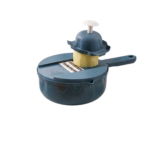Manuel Vegetable Chopper 12-in-1 with Container and Handle for Chopping, Grating and Dicing Vegetables - Image 3