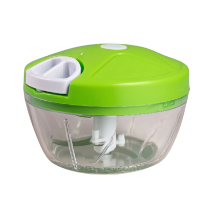 Garlic Chopper with Turning Function and Transparent Container for Easy Chopping in the Kitchen