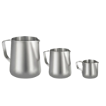 Mælkekande i rustfrit stål til opvarmning, skumning og præcis servering af mælk til kaffe