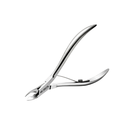 Nail Cuticle Clipper in Stainless Steel with Sharp Jaws and Spring Function for Precise Care of Cuticles