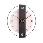 Moderne vægur med lydløst design og minimalistisk, uregelmæssigt udtryk til hjemmet