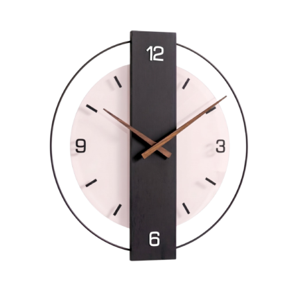 Moderne vægur med lydløst design og minimalistisk, uregelmæssigt udtryk til hjemmet