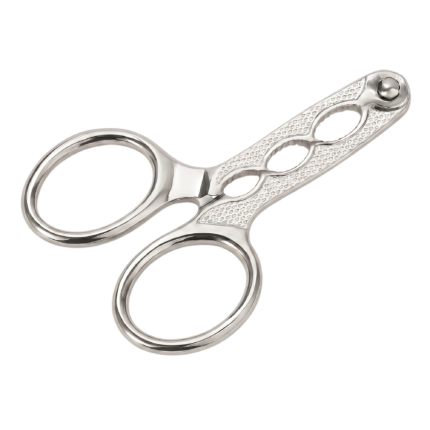 Nutcracker in Stainless Steel with Ergonomic Grip and Openings for Different Nuts