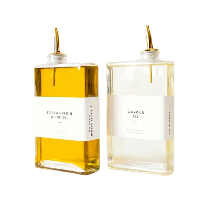 Glass Oil Bottle with Precise Dosing and Elegant Look for the Kitchen