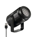 USB projektorlampe med snefnug til vinterstemning og dekorativ lysprojektion via USB