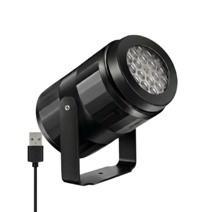USB projektorlampe med snefnug til vinterstemning og dekorativ lysprojektion via USB