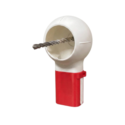 Rotating Dust Collector for Drill with Collection of Drill Dust and Cleaner Work Area When Drilling