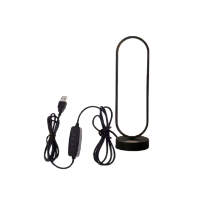 LED sengelampe med touch kontrol og USB-drift i moderne design til natbord og bord