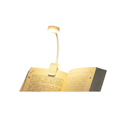 Bedside Lamp with Adjustable Neck and Clamp for Directional LED Light and Comfortable Night Reading