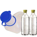 Transportabelt rejsetoilet hvid 1000 ml med låg og håndtag til bilrejser og camping