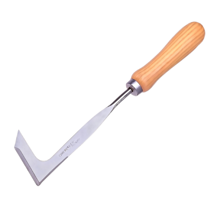 Ukrudtsfjerner i rustfrit stål til præcis fjernelse af rødder med ergonomisk håndtag til haven