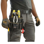 Tool Belt with Multiple Pockets and Adjustable Buckle