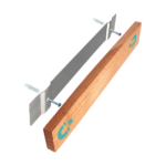 Magnetisk knivholder til væg med overskuelig opbevaring og synlig placering af knive i køkkenet