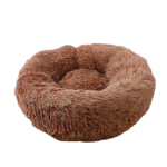 Doughnut Shaped Dog Bed with Soft Surface and Padded Edge for Peaceful Rest for Dogs