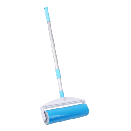 Reusable Lint Roller with Long Handle for Hair, Lint and Dust on Larger Surfaces in the Home