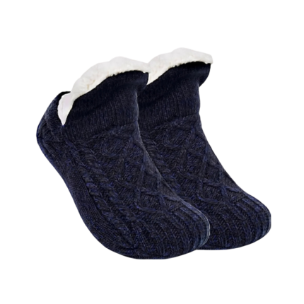 Winter Socks with Soft Lining and Knitted Design for Warm Feet During Indoor Use in Cold Weather