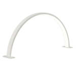 Måneformet bordlampe i hvid og pink med blødt lys og minimalistisk design til skrivebord og hjem - Image 2