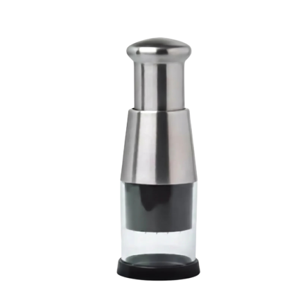Onion Chopper with Press Function and Container for Quick Chopping and More Uniform Pieces in the Kitchen