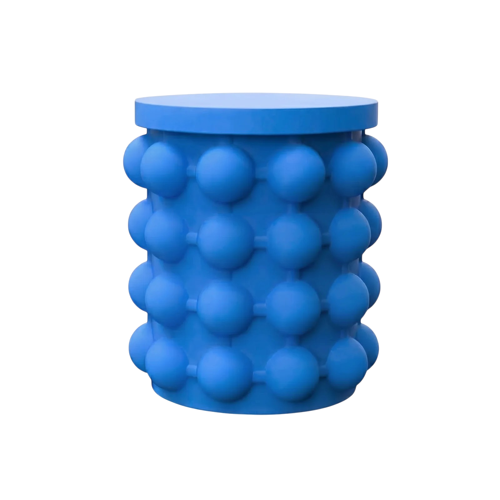 36375_enhanced_background Ice Bucket with Lid for Storing and Serving Ice Cubes with Decorative Bubble Structure - Image 1