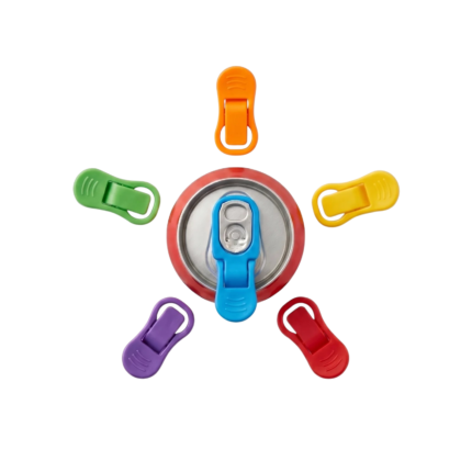 Can Opener and Beverage Protector - 3 Assorted Colours with Lid and Easier Opening