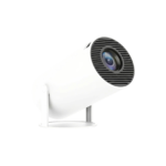 Mini projektor med justerbart stativ til filmvisning og pladsbesparende brug i hjemmet