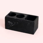 Marble Look Toothbrush Holder with Multiple Compartments and Organised Storage for the Bathroom - Image 2