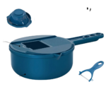 Manuel Vegetable Chopper 12-in-1 with Container and Handle for Chopping, Grating and Dicing Vegetables
