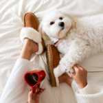 Suede Slippers with Soft Fur Lining and Robust Sole for Warm Comfort Indoors - Image 2
