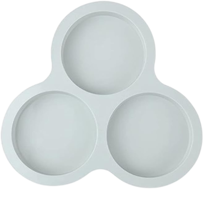 Omelette Silicone Mould for Air Fryer with 3 Compartments for Separate Portions and Quick Preparation