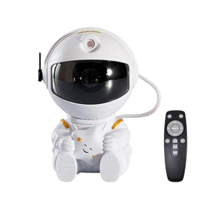 Stjernehimmel lampe med astronautdesign, fjernbetjening og rolig stemningsbelysning til hjemmet