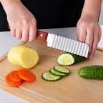 Wavy Blade French Fry Cutter for Decorative Cuts in Potatoes and Vegetables - Image 2
