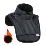Windproof Neck Gaiter for Motorcyclists with Extended Chest Piece and Water-Resistant Outer - Image 3