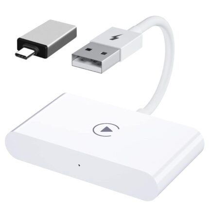 Trådløs Apple CarPlay-adapter til kabel fri forbindelse og brug via bilens USB-port