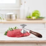 Kødhammer til mørning og udjævning af kød til ensartet stegning og praktisk kødtilberedning - Billede 2
