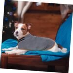 Badekåbe til hunde med absorberende tekstil, høj krave og velcrolukning til tørhed og varme - Image 2