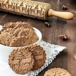 Rolling Pin with Christmas Pattern for Embossed Dough and Decorative Biscuits in 5 Christmas Variants - Image 2