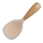 Heat Resistant Silicone Spoon in Green, Black, Orange, White and Grey – Gentle on Cookware and Easy to Serve with - Image 6