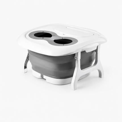 Collapsible Foot Bath with Lid and Massage Base