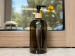 Sæbedispenser med pumpe til flydende sæbe, 500 ml til badeværelse og køkken - Image 2