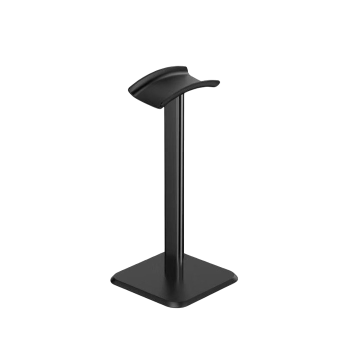 Headsetholder til skrivebord med stabil fod, ryddelig opbevaring og nem adgang til dit headset