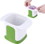 Vegetable Chopper with Container and Cutting Grid for Quick Cutting and Uniform Pieces in the Kitchen