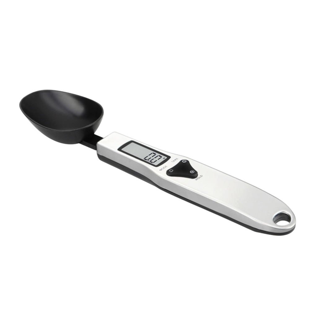 H4b714b88e2ed49099313949493b2678cK Digital måleske i stål med display til præcise målinger og nem måling af små ingrediensmængder - Image 1